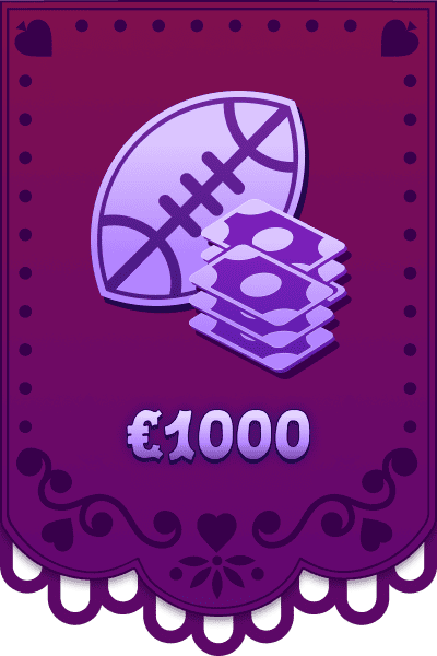 Postaw zakład sportowy 1000 €